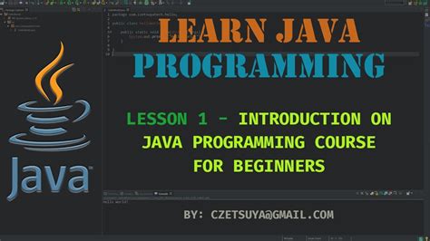 Learn Java Programming Lesson 1 Java Programming For Beginner Course Youtube