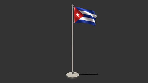 Low Poly Seamless Animated Cuba Flag Buy Royalty Free 3d Model By Chroma3d Vendol21