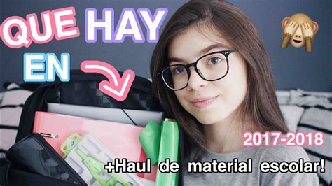 Que Hay En Mi Mochila Haul De Material Escolar Youtube