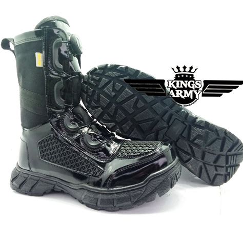 Jual Sepatu Pdl Putar Kulit Kilap Asli Sapi Merk Kings Army Type Ka