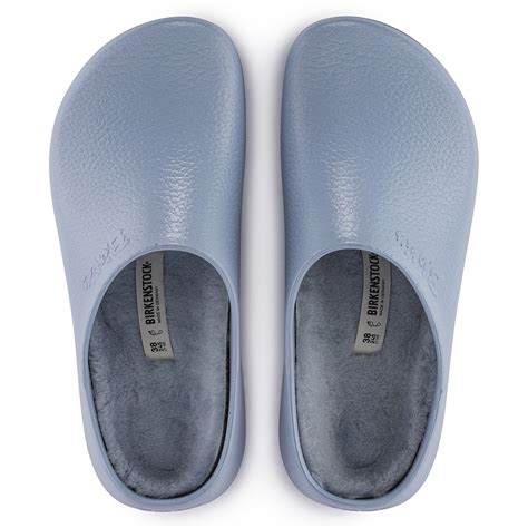 Super Birki Shearling Polyurethane Dusty Blue Birkenstock