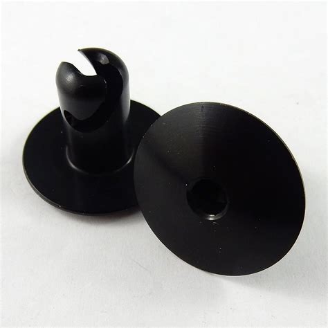 716 Black Aluminium Big Allen Head Quarter Turn Fastener Bullant