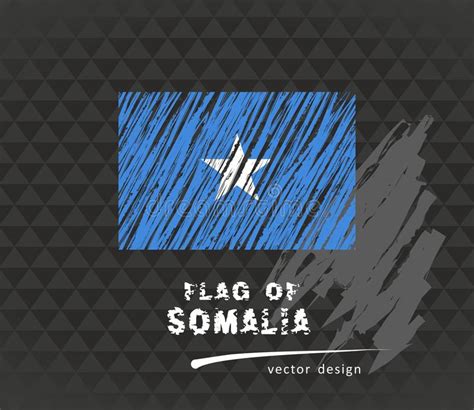 Map Of Somalia With Hand Drawn Sketch Pen Map Inside Vector