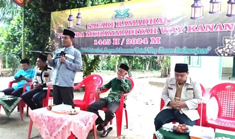 Pemuda Muhammadiyah Way Kanan Gelar Safari Ramadhan 1445 H Di Kecamatan