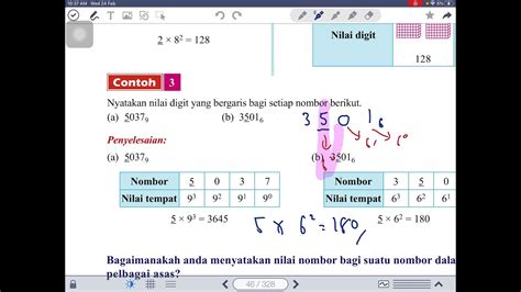 Asas Nombor Menentukan Nilai Digit Dan Nilai Nombor Dalam Asas 10