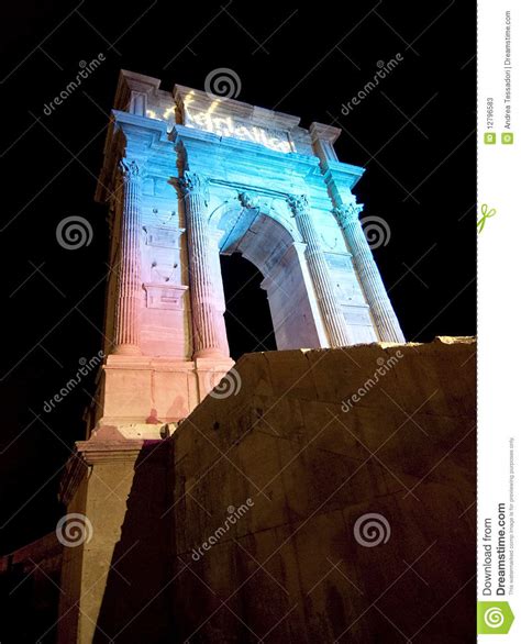 Arch of Trajan - Ancona stock image. Image of italia - 12796583