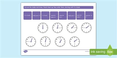 Time Ordering Cut And Paste Activity Lehrer Gemacht