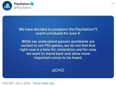 Sony Delays PS5 Showcase Event To Allow More Important Voices To Be