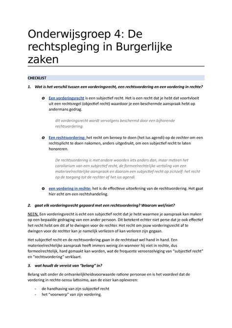 Onderwijsgroep Gerechtelijk Recht Onderwijsgroep De