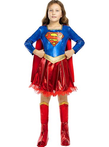 Fato De Supergirl Deluxe Para Menina Entrega H Funidelia