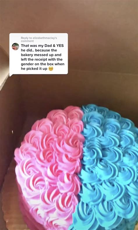 Bakery S Receipt Ruins Surprise Of Gender Reveal Cake