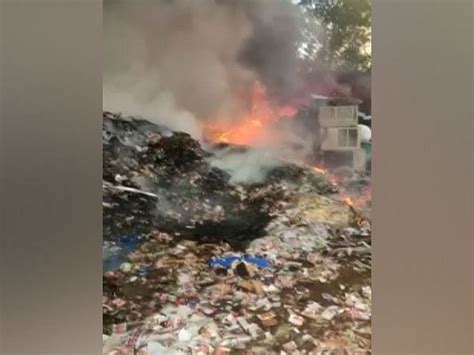 Up Fire Breaks Out At Scrap Godown In Ghaziabad No Casualties