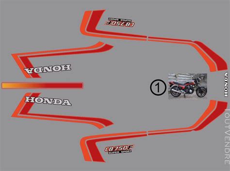 Honda CB750F RC04 Super Sport Kit Déco Sticker Beugnies 59216