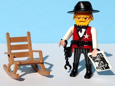 Playmobil Us Marshall Western Sheriff Rocking Chair Handcuffs