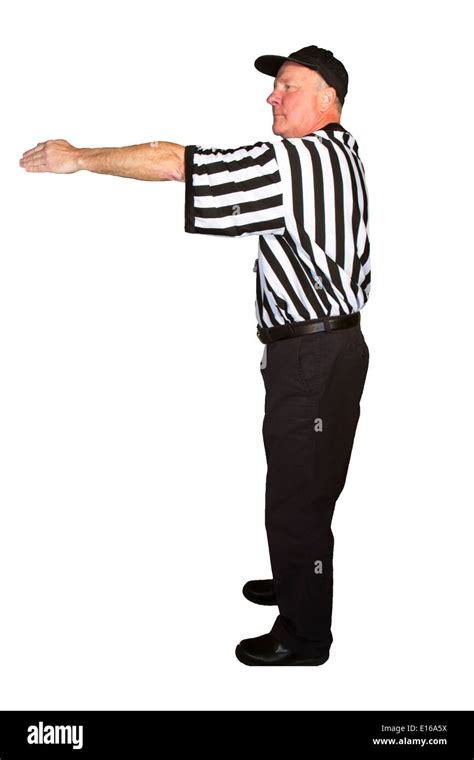 Football First Down Referee Cut Out Stock Images And Pictures Alamy