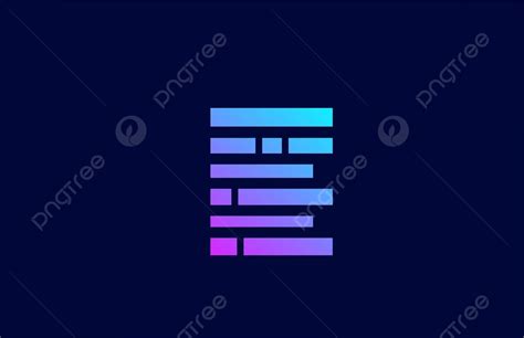 Pink And Blue Letter E Logo With Block Line Vector, Vector, Trendy, Design PNG and Vector with ...