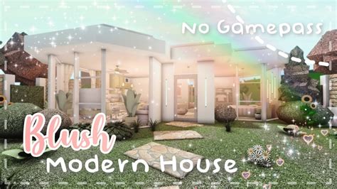 No Gamepass Blush Modern House Speedbuild And Tour Minami Oroi