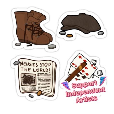 Newsies Stickers Sticker For Sale By Frankiecatt Newsies Musicals