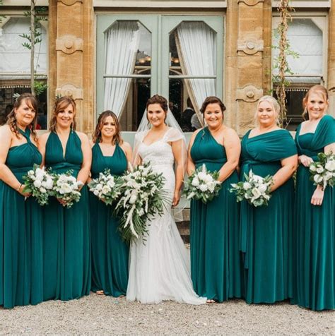 BOTTLE GREEN Bridesmaid Dress Infinity Dress Twist Wrap Dress Prom