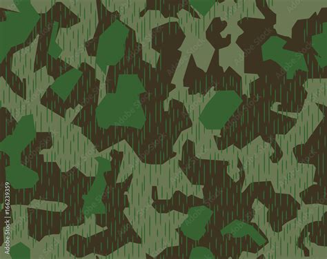 Splittertarnmuster Camouflage Splinter Camo Pattern WWII German Stock ...