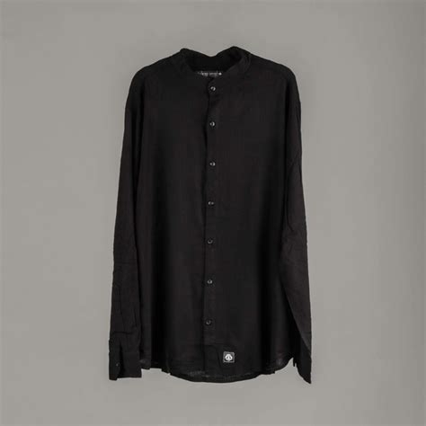 Camisa Lino Bali Negra - Comprar en Negro Oscuro