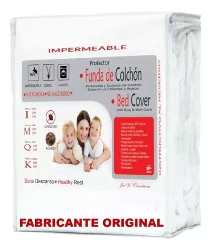 Funda Para Colch N Anti Chinches Impermeable Queen Size Meses Sin