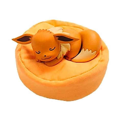 Boneco Action Figure Eevee Dormindo Pokémon Nintendo Oficial