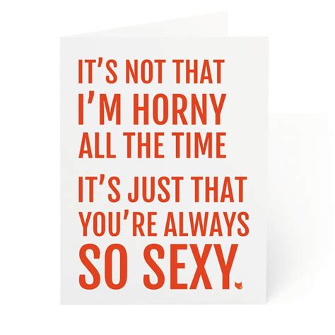 Naughty Birthday Card For Her Funny Inappropriate Valentines Card Adult Horny You Re Sexy Wife