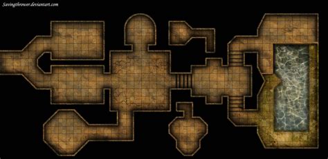 Clean Crypt Tomb Dungeon Map For Dnd Roll20 By Savingthrower