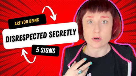 5 Sneaky Signs People Are Disrespecting You And How To Stop YouTube