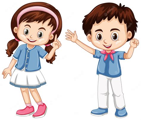 Boy And Girl Cartoon Bringing Playful And Expressive Characters To Life