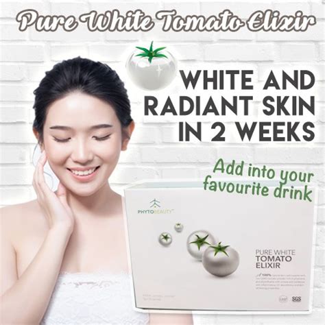 PURE WHITE TOMATO ELIXIR BEST IN WHITENING Crystal Tomato Skin