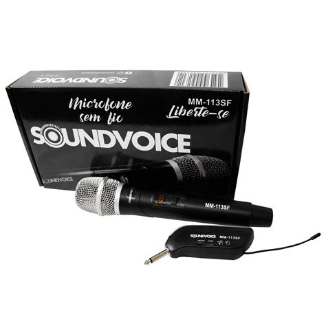 Microfone Sem Fio Soundvoice Mm Gb Musical