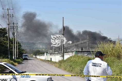 Incendio En Transformador Al Interior De Subestación De La Cfe Causa Alarma En Ixtac