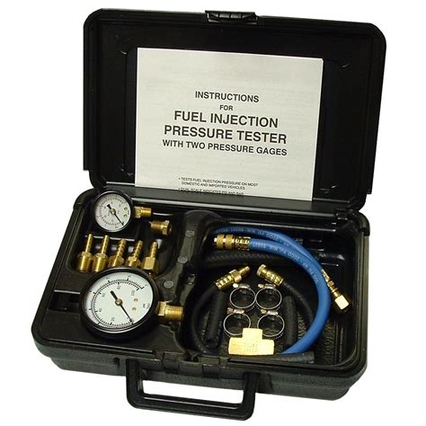 Fuel Injection Pressure Tester With Two Gages And Case