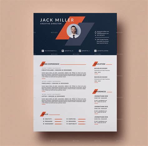 74 Free Psd Cv Resume Templates Cover Letters To Download And