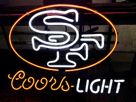 Wiki Neon Sign Blog Nfl San Francisco Coors Beer Bar Club Neon Light