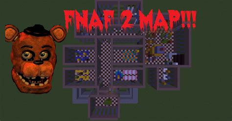 Minecraft Fnaf 2 Map - Globe Map Of Usa