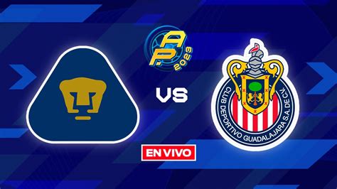 Pumas Vs Chivas En Vivo Jornada 17 Apertura 2023 Liga Mx