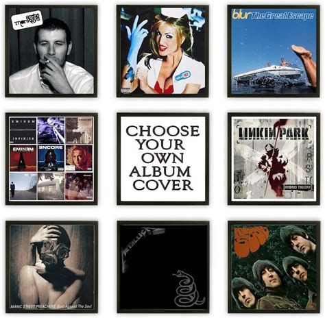 Choose Your Own Album Cover On Framed Canvas Or Poster Print Music