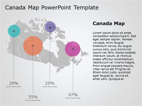 Canada Map Powerpoint Template Templates Slideuplift Editable Hot Sex