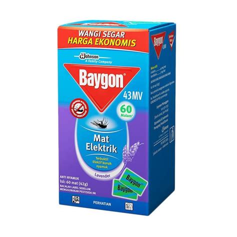 Jual Medan Baygon Mat Electric Lavender Refill Pembasmi Nyamuk Dan