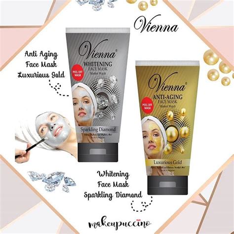 Jual Vienna Face Mask Gold Dan Diamond Tube Shopee Indonesia