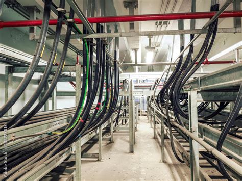 Power Cables And Instrument Cables Were Installed With Cable Trays In Electric Cable Room Of