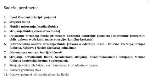 Mehanika Fluida Strujanje Viskoznih Fluida U Cevi Ppt