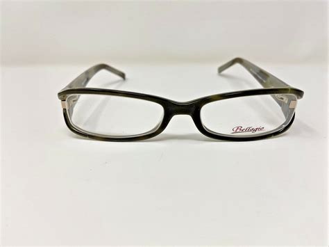 Bellagio Eyeglasses Frames B593 52 19 130 03 Green Tortoise Full Rim