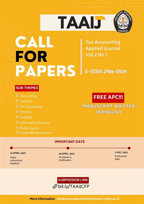 CALL FOR PAPERS Akuntansi Perpajakan