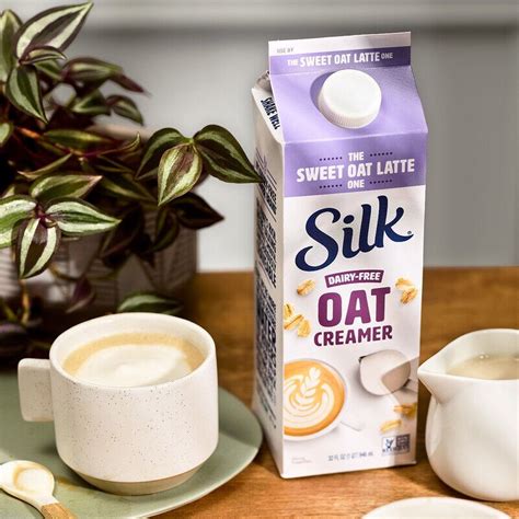 Latte Flavored Plant Based Creamers Silk Sweet Oat Latte Creamer