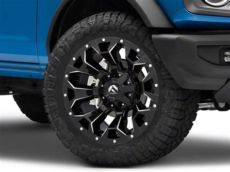 Fuel Wheels Bronco Assault Gloss Black Milled 6 Lug Wheel 20x9 19mm Offset D57620909856 21 23