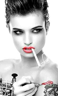 Pin By Cecilija On Splash Steampunk Girl Girl Smoking Color Splash